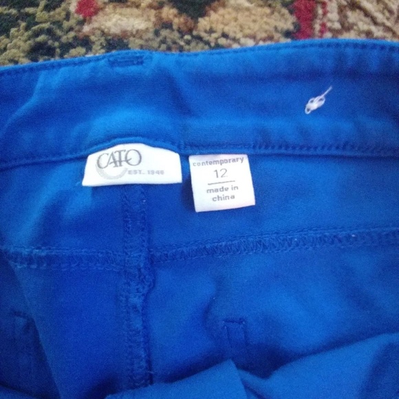 Cato stretchy royal blue pants - Picture 3 of 3